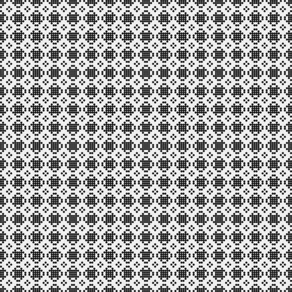 Černobílý Kříženec Tečkami Logo Generativní Výpočetní Umění Ilustrace — Stockový vektor