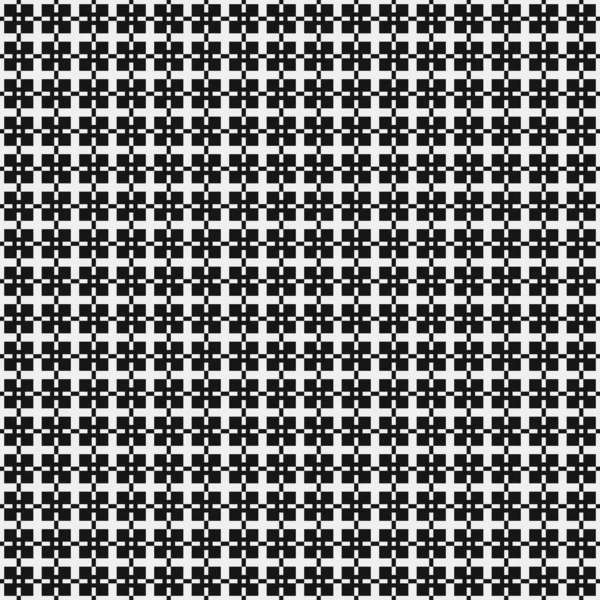 黒と白の四角形でシームレスなパターン ベクターイラスト — ストックベクタ