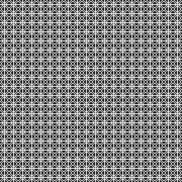Seamless Pattern Black White Geometric Shapes — Stock Vector