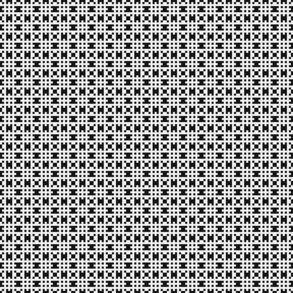 黑白相间的无缝图案 矢量说明 — 图库矢量图片