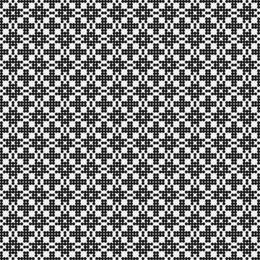 Noktalı soyut geometrik desen, üretken hesaplama sanatı çizimi 