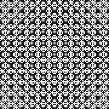Noktalı soyut geometrik desen, üretken hesaplama sanatı çizimi 