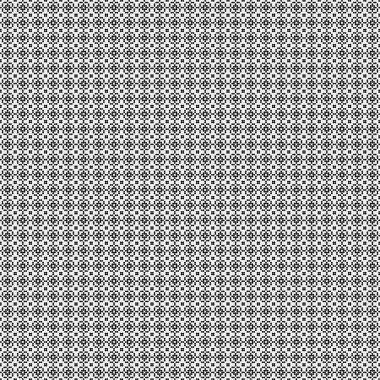 Soyut siyah ve beyaz süs desenli vektör çizimi