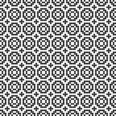 Noktalı soyut geometrik desen, üretken hesaplama sanatı çizimi 