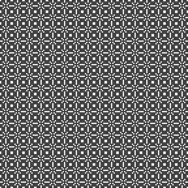 Abstrato Preto Branco Padrão Ornamental Ilustração Vetorial — Vetor de Stock