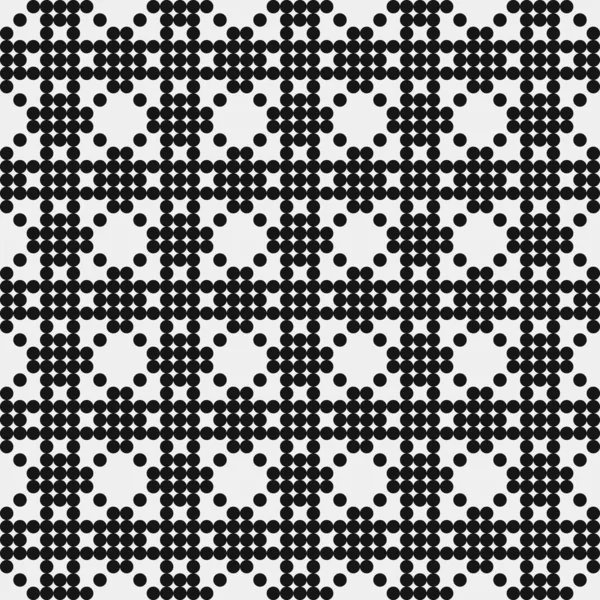 Ilustración Abstracta Del Vector Patrón Ornamental Blanco Negro — Archivo Imágenes Vectoriales