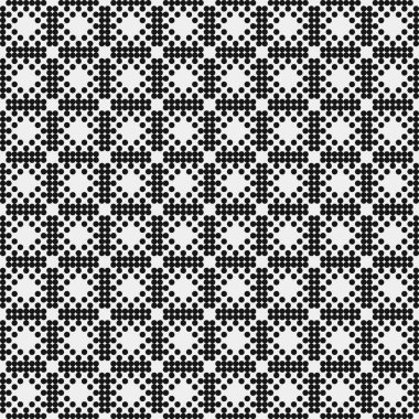 Noktalı soyut geometrik desen, üretken hesaplama sanatı çizimi 