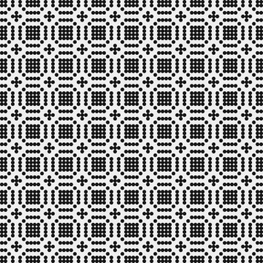 Soyut Çapraz Noktalar Şablonu, arka plan. Vektör illüstrasyonu 