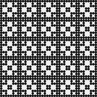 Soyut Geometrik Desen, üretken hesaplama sanatı çizimi