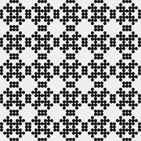 シームレスな幾何学的抽象黒白の背景ベクトル図 — ストックベクタ