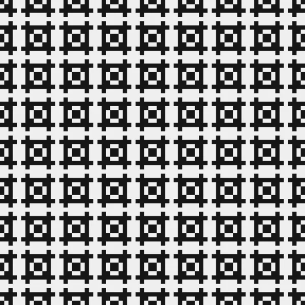 Черно Белый Геометрический Бесшовный Рисунок Векторная Иллюстрация — стоковый вектор