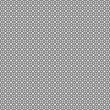 Soyut siyah ve beyaz süs desenli vektör çizimi