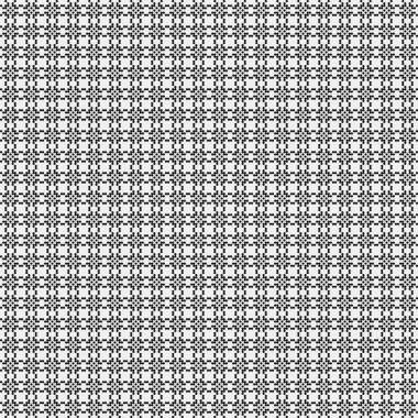 Soyut siyah ve beyaz süs desenli vektör çizimi