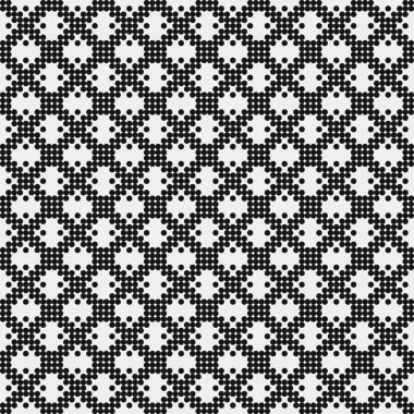 Noktalı soyut geometrik desen, üretken hesaplama sanatı çizimi 