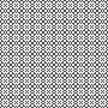 Soyut siyah ve beyaz süs desenli vektör çizimi