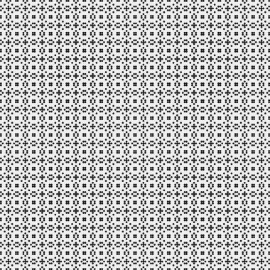 Soyut siyah ve beyaz süs desenli vektör çizimi