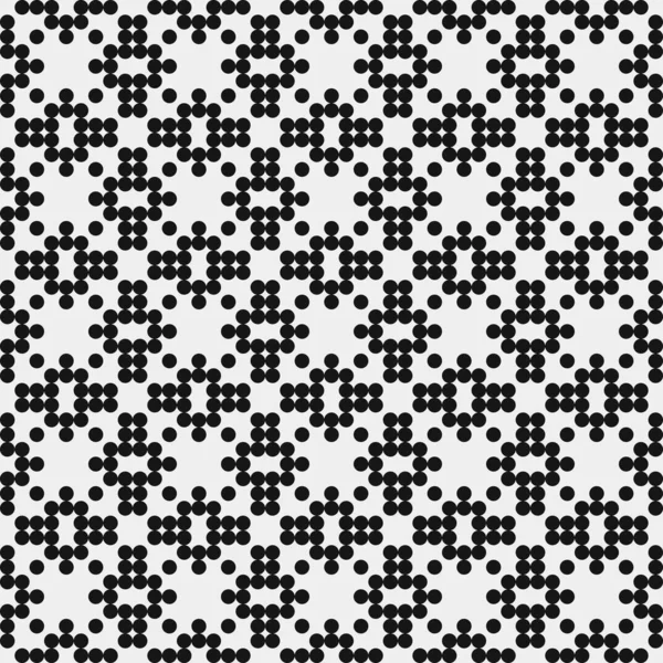 Ilustrasi Vektor Pola Ornamental Hitam Dan Putih Abstrak - Stok Vektor