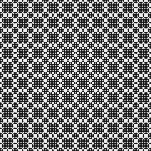 Sort Hvidt Kryds Mønster Med Prikker Logo Generativ Computerkunst Illustration – Stock-vektor
