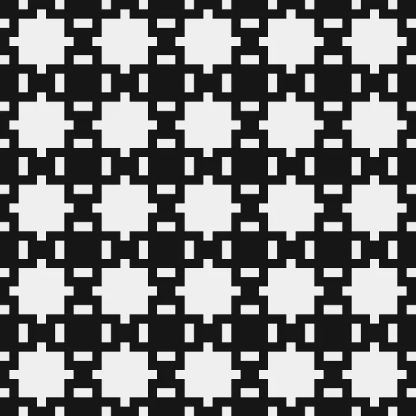 Abstrato Preto Branco Padrão Ornamental Ilustração Vetorial — Vetor de Stock