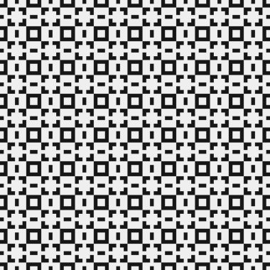 Siyah ve beyaz geometrik kusursuz desen. Soyut arkaplan. vektör illüstrasyonu.