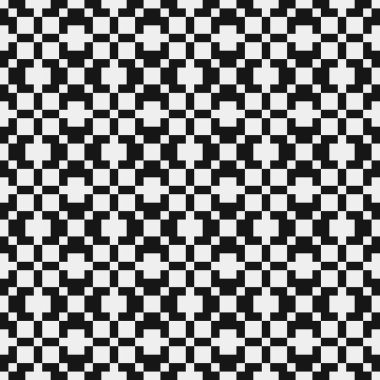 Soyut çapraz desen. Üretici noktalar logosu. Hesaplama sanatı illüstrasyonu 