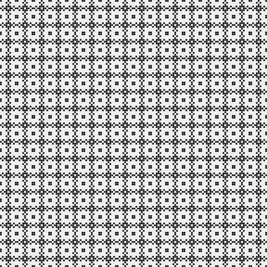 Soyut siyah ve beyaz süs desenli vektör çizimi