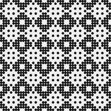 Noktalı soyut geometrik desen, üretken hesaplama sanatı çizimi 