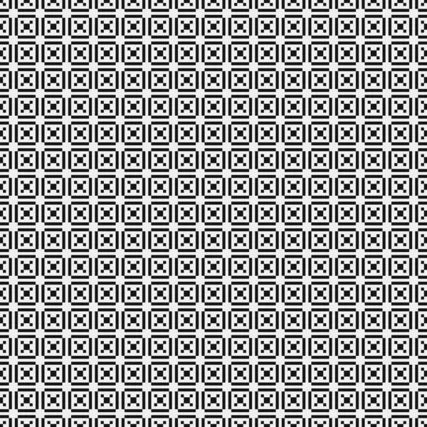 Wiederholung Einfacher Geometrischer Abstrakter Schwarz Weiß Hintergrund Vektorillustration — Stockvektor
