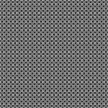 Soyut siyah ve beyaz süs desenli vektör çizimi