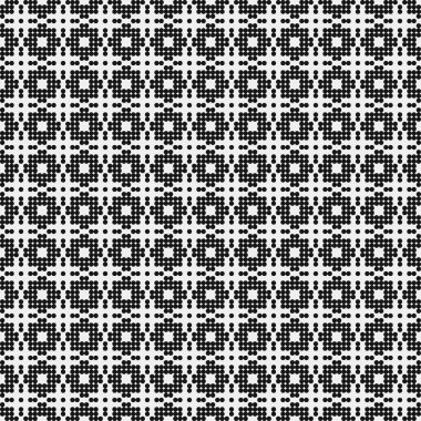 Noktalı soyut geometrik desen, üretken hesaplama sanatı çizimi 