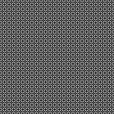 Soyut çapraz desen. Üretici noktalar logosu. Hesaplama sanatı illüstrasyonu 