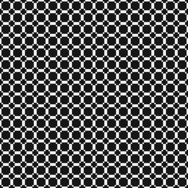 Patrón Sin Costuras Formas Geométricas Blanco Negro Ilustración Del Vector — Vector de stock