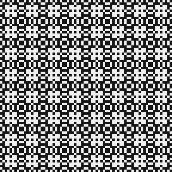 Black White Geometric Seamless Pattern Vector Illustration — Stock Vector