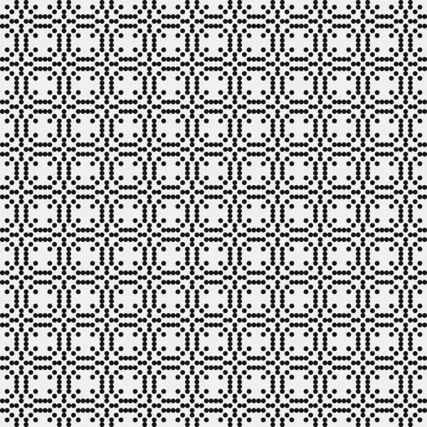 Seamless Pattern Black White Dots Vector Illustration — Stock Vector