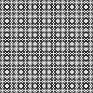 Noktalı siyah beyaz haç deseni, logo üretken hesaplama sanatı çizimi