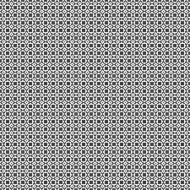 Soyut siyah ve beyaz süs desenli vektör çizimi