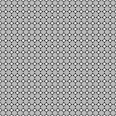 Soyut çapraz desen. Üretici noktalar logosu. Hesaplama sanatı illüstrasyonu 