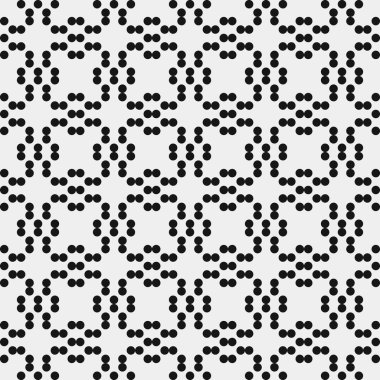 Noktalı soyut geometrik desen, üretken hesaplama sanatı çizimi 