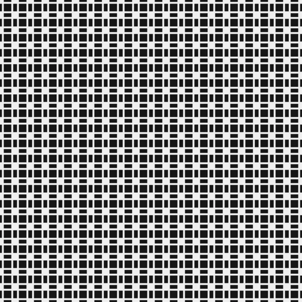 Seamless Pattern Black White Geometric Shapes Generative Computational Art Vector — Stock Vector