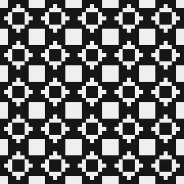 Soyut çapraz desen. Üretici noktalar logosu. Hesaplama sanatı illüstrasyonu 