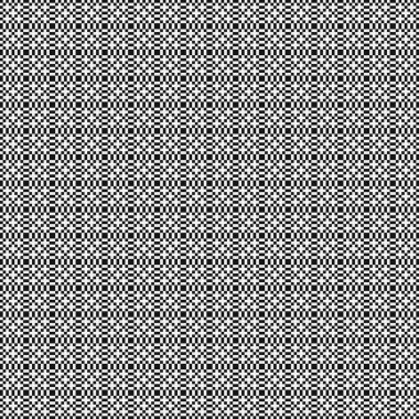 Soyut çapraz desen. Üretici noktalar logosu. Hesaplama sanatı illüstrasyonu 