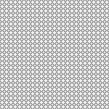 Soyut siyah ve beyaz süs desenli vektör çizimi