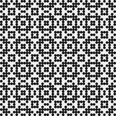 Noktalı soyut geometrik desen, üretken hesaplama sanatı çizimi 