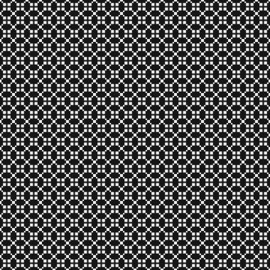 Soyut çapraz desen. Üretici noktalar logosu. Hesaplama sanatı illüstrasyonu 