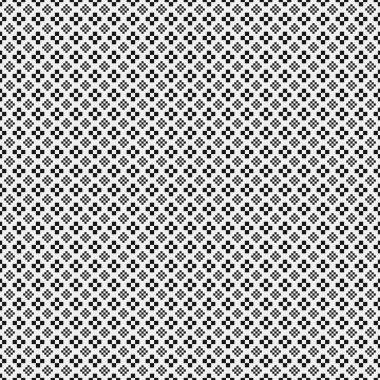 Soyut çapraz desen. Üretici noktalar logosu. Hesaplama sanatı illüstrasyonu 