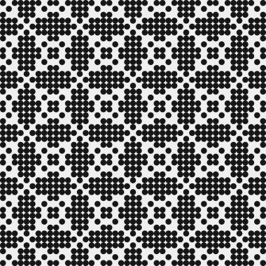 Noktalı soyut desen, üretken hesaplama sanatı çizimi 