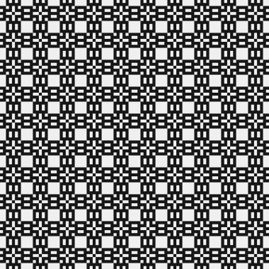 Soyut çapraz desen. Üretici noktalar logosu. Hesaplama sanatı illüstrasyonu 