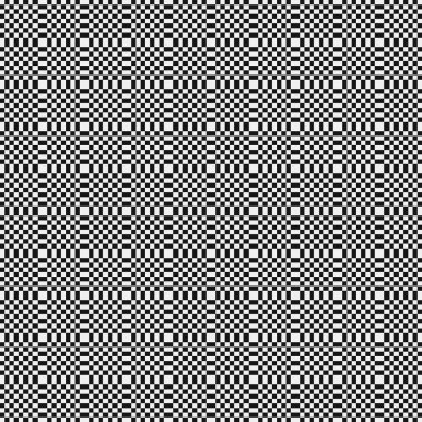 Soyut siyah ve beyaz süs desenli vektör çizimi