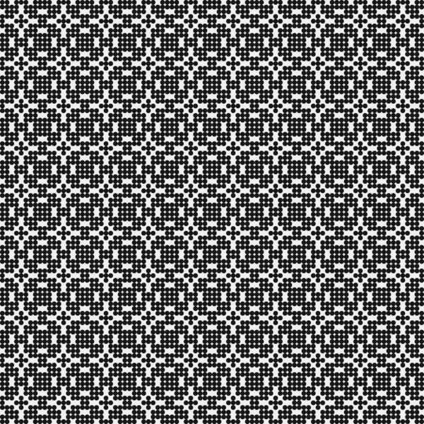 Ilustración Abstracta Del Vector Patrón Ornamental Blanco Negro — Vector de stock