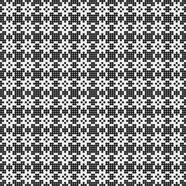 Noktalı soyut desen, üretken hesaplama sanatı çizimi 